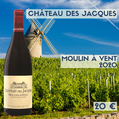 6 bouteilles Château des Jacques, Moulin à Vent 2020 (20 €)