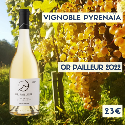 6 bouteilles de Vignoble Pyrenaïa, Jurançon doux &quot;Or Pailleur&quot; 2022 (23€)