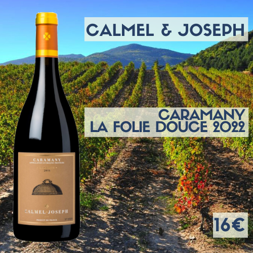 6 bouteille de Calmel et Joseph, Caramany rouge Côtes du Roussillon Villages 2022  (16€)