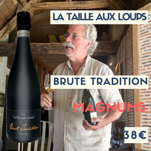 3 magnums Domaine de la Taille aux Loups Montlouis Brut Tradition (bulles) (38€)