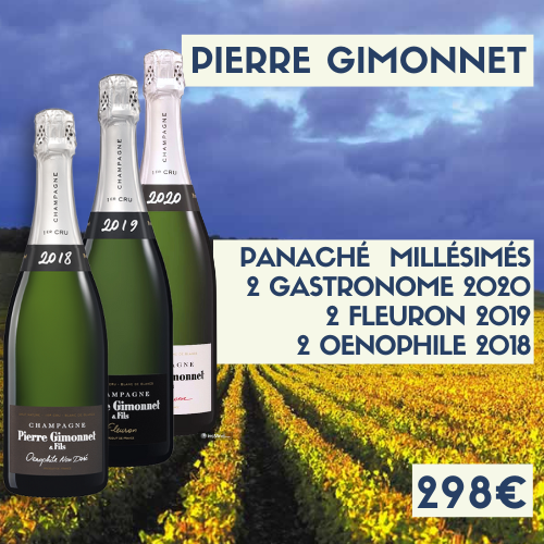 Panaché Millésimés Pierre Gimonnet 2 Fleuron / 2 Gastronome / 2 Oenophile (298€)