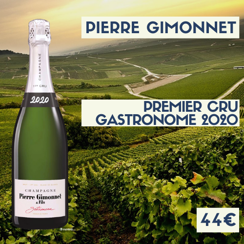 6 bouteilles Champagne Pierre Gimonnet millésimé premier cru Gastronome 2020  (44€)
