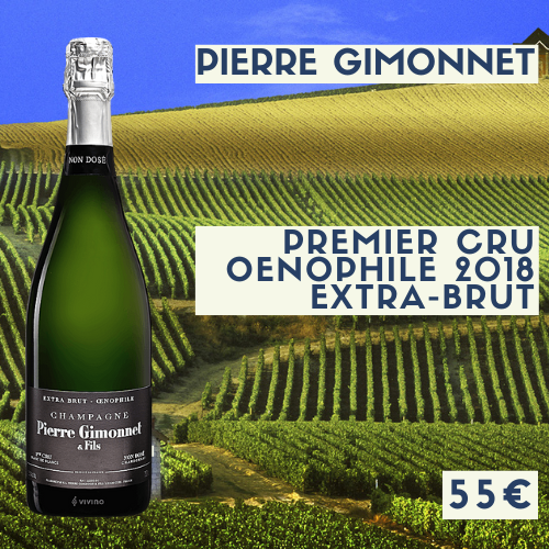 6 bouteilles de Champagne Pierre Gimonnet Oenophile Grand Cru 2018 (55€)