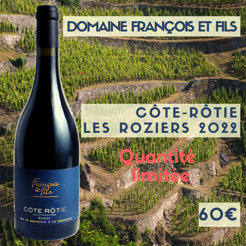 6 bouteilles de Côte-Rôtie  Rozier 2023 domaine Francois et Fils (61€)