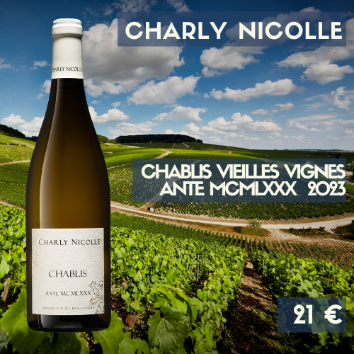 6 bouteilles de Chablis Ante MCMLXXX Vieilles Vignes Charly Nicolle 2023 (21€)