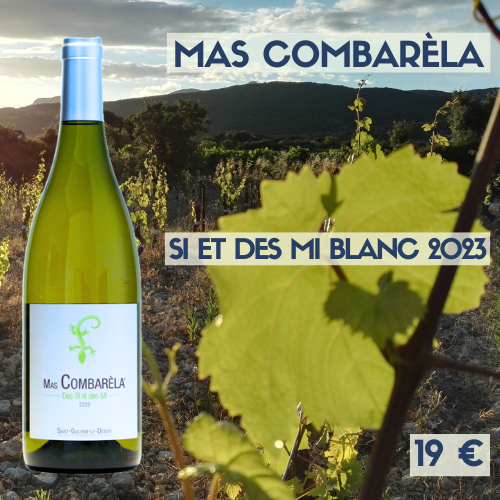 6 bouteilles Mas Combarèla - IGP Saint Guilhem le Désert des SI et des MI blanc 2023 (19€)