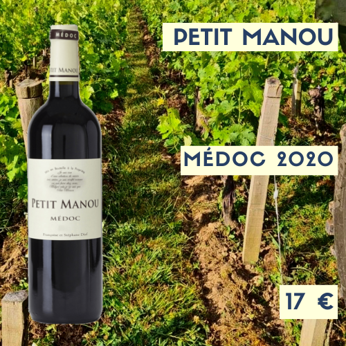 6 bouteilles de Petit Manou, Médoc 2020  (17€)