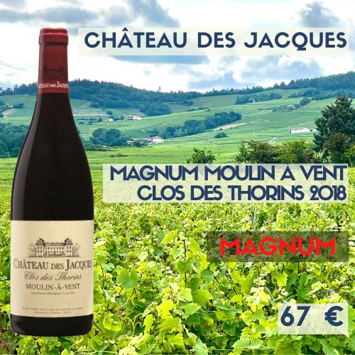 3 magnums Château des Jacques, Moulin à Vent Clos des Thorins 2018  (67 €)