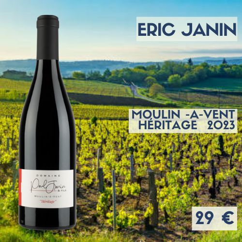 6 bouteilles de Moulin à Vent Héritage 2023 domaine Paul Janin (29€)