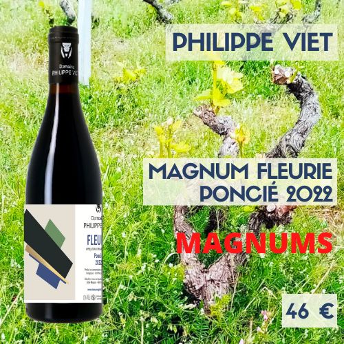 3 magnums  de Fleurie Poncié 2022 Philippe Viet (46€)