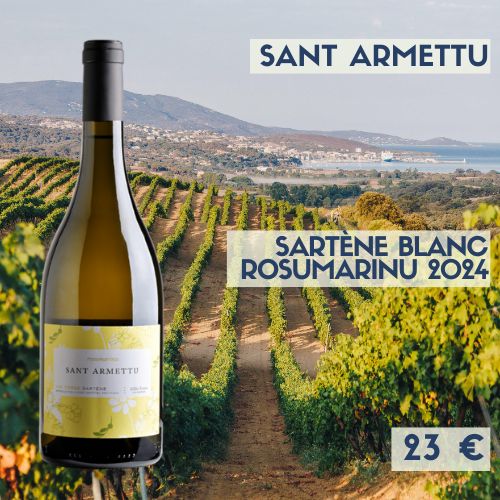 6 bouteilles de Sant Armettu Rosumarinu Sartène blanc 2024 (23€)