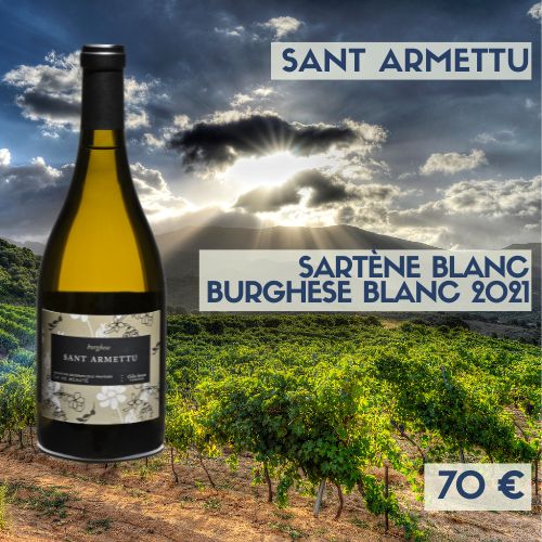 6 bouteilles de Sant Armettu Burghese Blanc 2021 Sartène  (70 €)