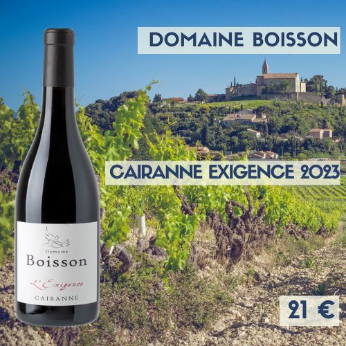 6 bouteilles de Cairanne Rouge - L&#39;Exigence 2023 domaine Boisson (21€)