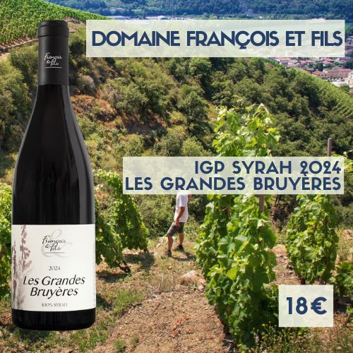 IGP Syrah Les Grandes Bruyères 2024  domaine Francois et fils (18€)