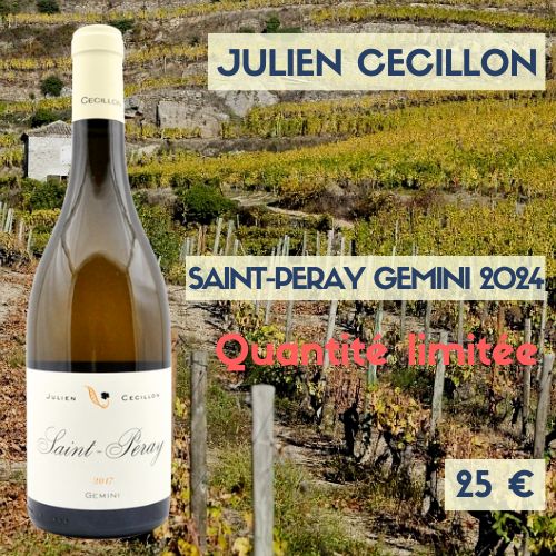 6 bouteilles de Julien Cecillon Saint-Péray Gemini blanc 2024 (25€)