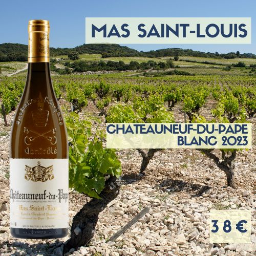 6 bouteilles du Mas Saint-Louis, Châteauneuf-du-Pape blanc 2023 (38€)