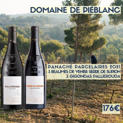 6 Bouteilles Panachées  PARCELAIRES 2021 Domaine de Piéblanc (176€)