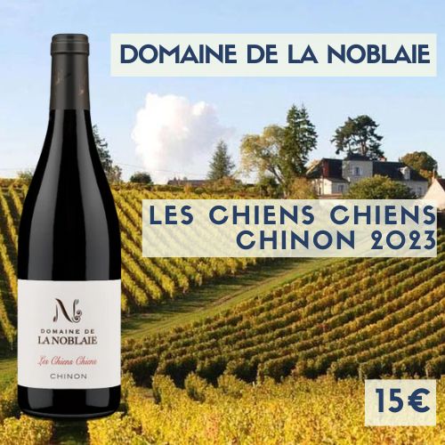 6 bouteilles Domaine de la Noblaie Chinon « Les Chiens Chiens » 2023 (15€)