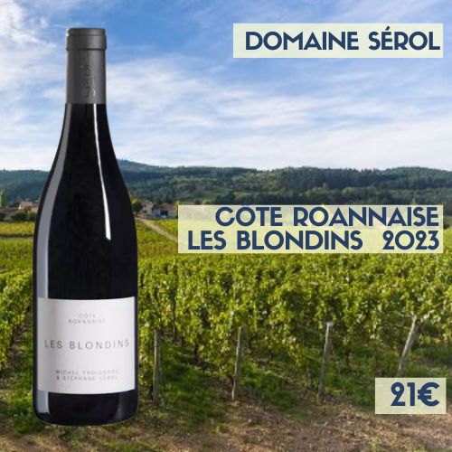 6 bouteilles de Côte-roannaise domaine Sérol Les Blondins 2023 (21€)