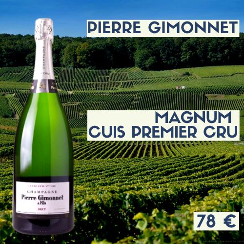 3 magnums de  Champagne Pierre Gimonnet &quot;Cuis&quot; premier cru (78€)