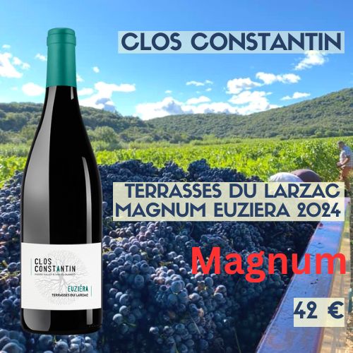 3 magnums Clos Constantin Euziéra Terrasses du Larzac 2024 (42€) 3 magnums Clos Constantin Euziéra Terrasses du Larzac 2024 (42€)