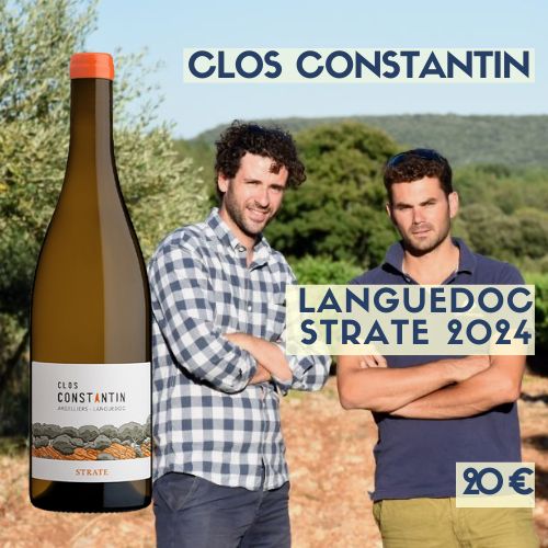 6 bouteilles Clos Constantin Strate blanc 2024 (20€)