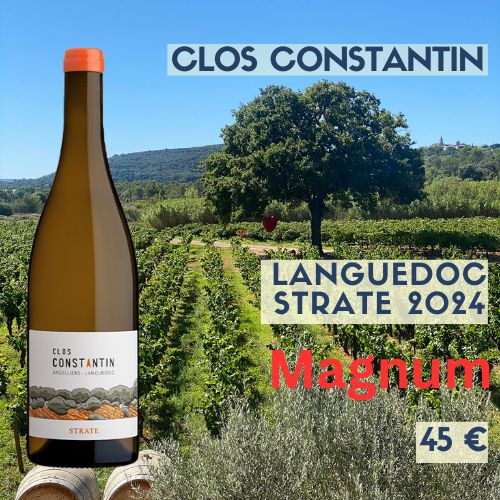 3 magnums de Clos Constantin Strate blanc 2024 (20€)