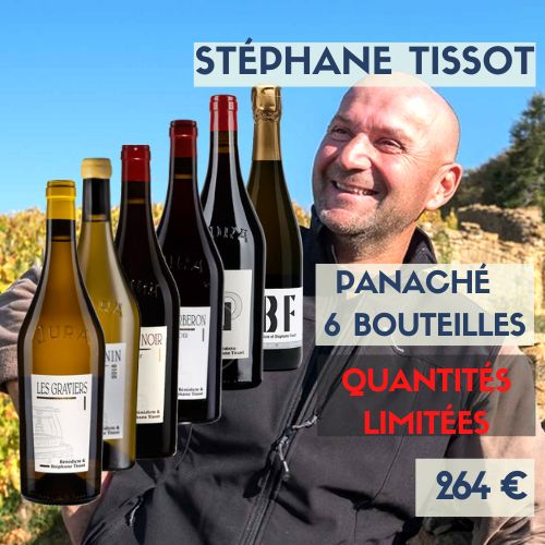 Panaché découverte de 6 bouteilles de Stéphane Tissot (264€)