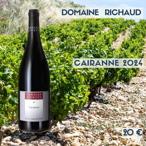 6 bouteilles Cairanne 2024 Marcel Richaud rouge (20€)