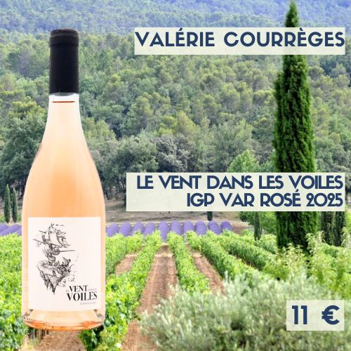 Le Vent dans les Voiles Rosé Valérie Courrèges 2025 (11€)
