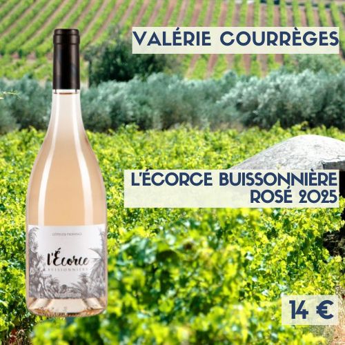 L'Écorce Buissonnière rosé Valérie Courrèges 2025 (14€)