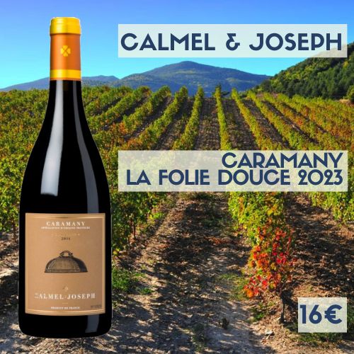 6 bouteille de Calmel et Joseph, Caramany rouge Côtes du Roussillon Villages 2023  (16€)