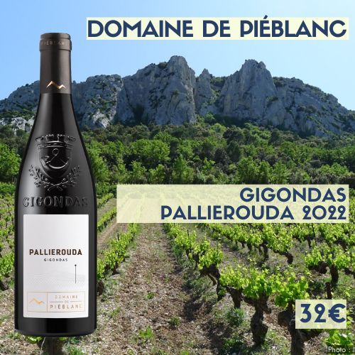 6 bouteilles de Domaine de Piéblanc Pallierouda Gigondas 2021 (32€)