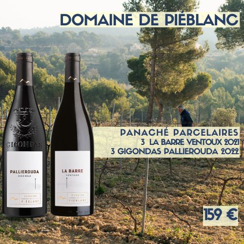 6 bouteilles de PANACHÉ Gamme Parcellaire Domaine de Piéblanc (159 €)