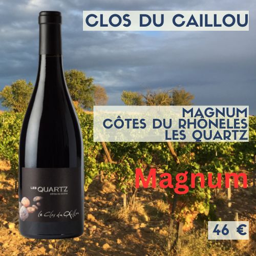 3 Magnums de Clos du Caillou Les Quartz Côtes-du-Rhône Rouge 2024 (46€)