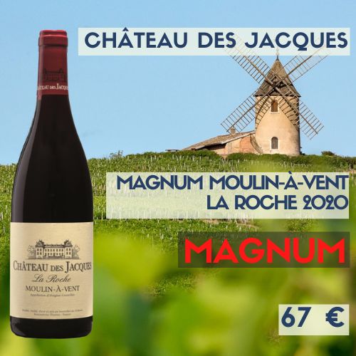 3 magnums de "Moulin-à-Vent La Roche 2020", Château des Jacques (67€) 3 magnums de "Moulin-à-Vent La Roche 2020", Château des Jacques (67€)