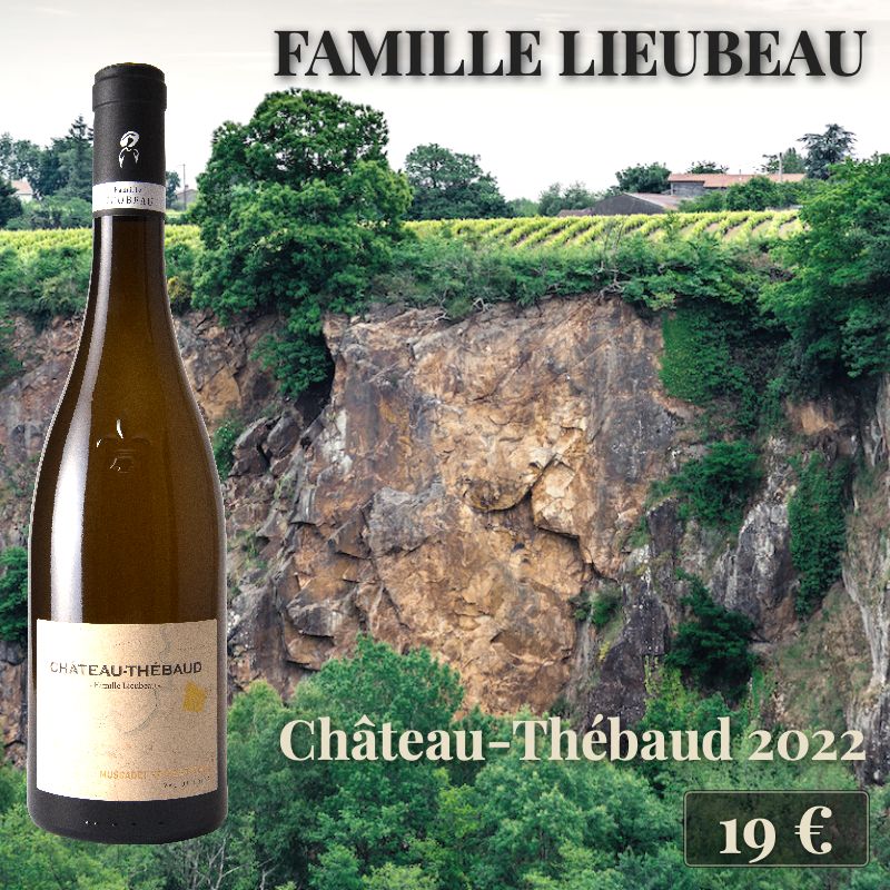 6 bouteilles de "Château-Thébaud 2022", Famille Lieubeau (19€) 6 bouteilles de "Château-Thébaud 2022", Famille Lieubeau (19€)
