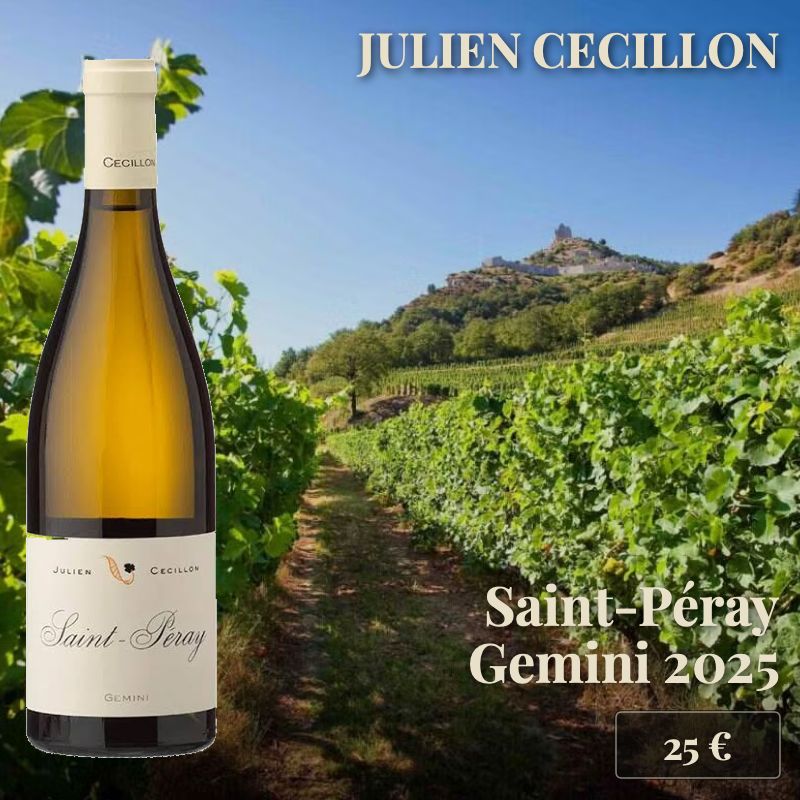 6 bouteilles de "Saint-Péray Gemini 2025", Domaine Cecillon (25€)