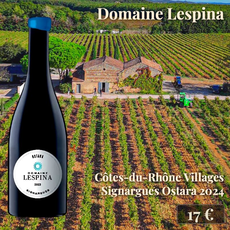6 bouteilles de "Ostara 2024, Côtes-du-Rhône Villages Signargues", Domaine Lespina (17€) 6 bouteilles de "Ostara 2024, Côtes-du-Rhône Villages Signargues", Domaine Lespina (17€)