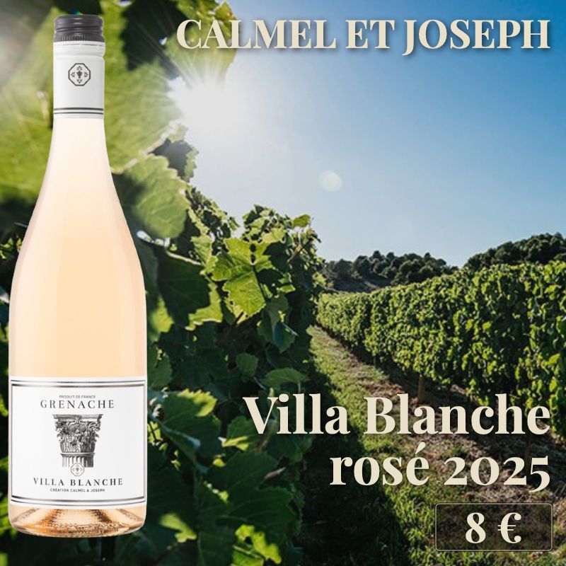 6 bouteilles de "Rosé Villa Blanche 2025", Calmel et Joseph (8€) 6 bouteilles de "Rosé Villa Blanche 2025", Calmel et Joseph (8€)