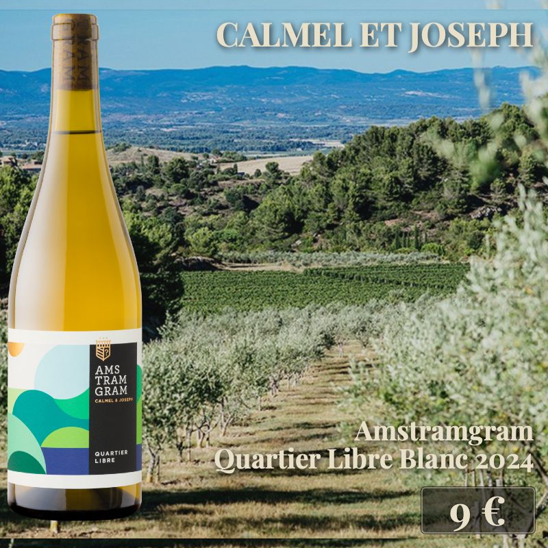 6 bouteilles de "Amstramgram Quartier Libre Blanc 2024", Calmel et Joseph (9€) 6 bouteilles de "Amstramgram Quartier Libre Blanc 2024", Calmel et Joseph (9€)