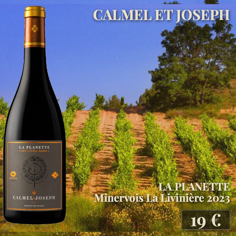 6 bouteilles de "La Planette Minervois La Livinière 2023", Calmel et Joseph (19€) 6 bouteilles de "La Planette Minervois La Livinière 2023", Calmel et Joseph (19€)