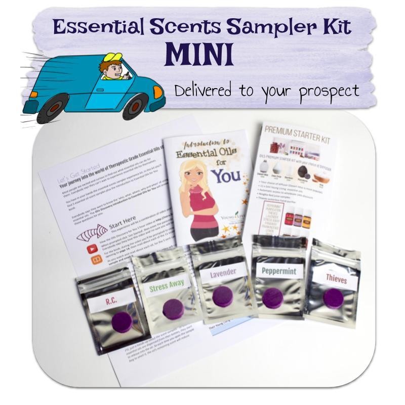 Mini Essential Scent Sampler Kit delivered to prospect