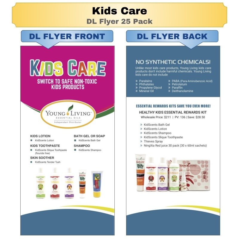 Kids Care DL Flyer 25 Pack