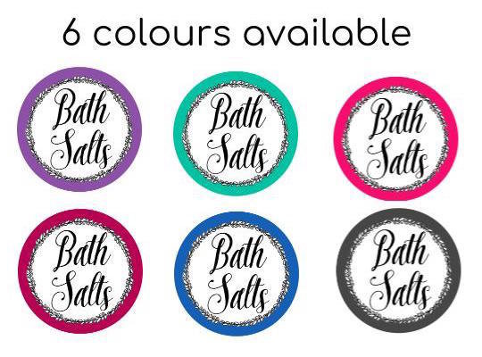 Bath Salts Label