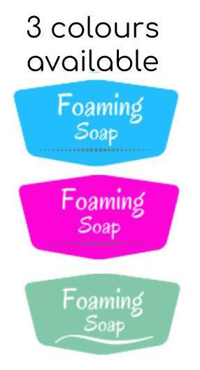 Foaming Soap Label - 3 colours