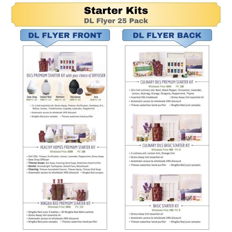 Starter Kits DL Flyer 25 Pack