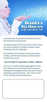 Winter Wellness Class Invitation 25 Pack
