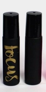 Black Rollerball thick glass bottle (optional label) - 10ml