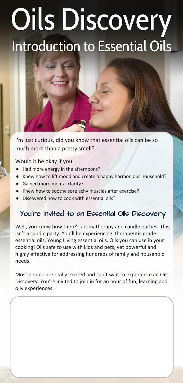 Oils Discovery Invitations 50pk